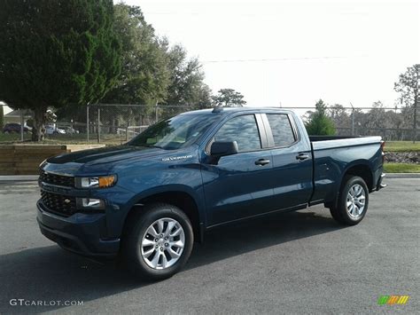 Northsky Blue Metallic Chevrolet Silverado Custom Double Cab