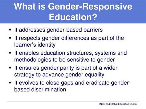 Ppt Education In Emergencies Gender Responsive Education Powerpoint