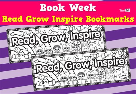 Book Week Read Grow Inspire Bookmarks Teacher Resources And