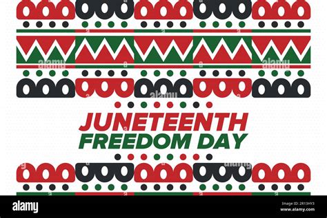 Juneteenth Independence Day Freedom Emancipation Day Annual American Holiday Celebrated In