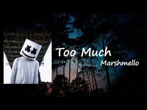 Marshmello X Imanbek Ft Usher Too Much Lyrics Youtube