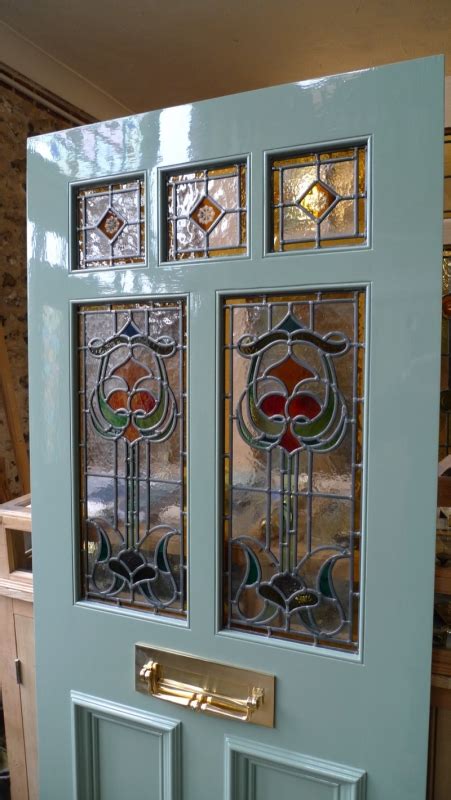 Art Deco Stained Glass Door