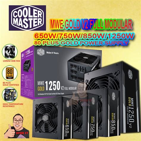 COOLER MASTER MWE GOLD V2 SERIES 80 PLUS GOLD ATX FULL MODULAR POWER ...