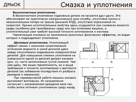 Детали машин и основы конструирования. Смазка, уплотнения, корпусные ...