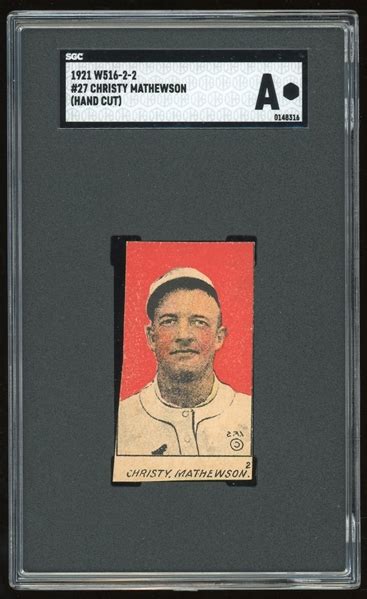 Lot Detail W Christy Mathewson Hand Cut Sgc