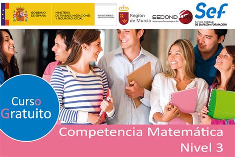 Curso Competencia matemática Nivel II en Archena desempleados AC