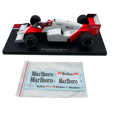 Modellino F1 MCG 1 18 McLaren TAG MP4 2B 1 Niki Lauda Winner Dutch Gp