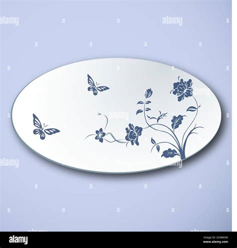 Chinese Traditional Blue And White Porcelain Peony And Butterflies