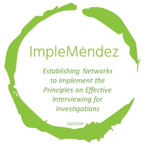 Implemendéz Establishing Networks To Implement The Principles On