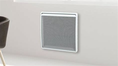 Radiateur Panneau rayonnant Léger Compact LCD Aluminium Blanc 500W