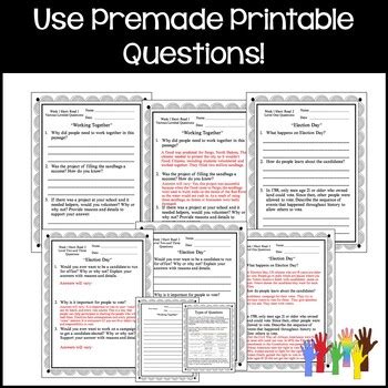 Benchmark Advance 3rd Grade Unit 1 EDITABLE Comprehension Questions