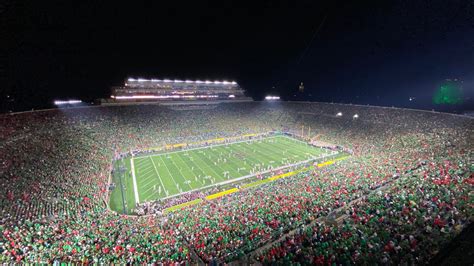 Iu Vs Notre Dame In Cfp How Many Indiana Fans Inside Notre Dame Stadium