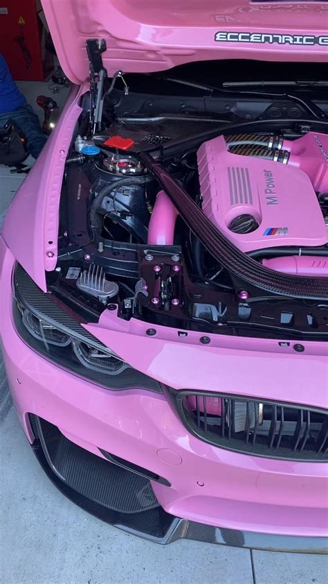 Custom Pink BMW M4 with Powerful Engine