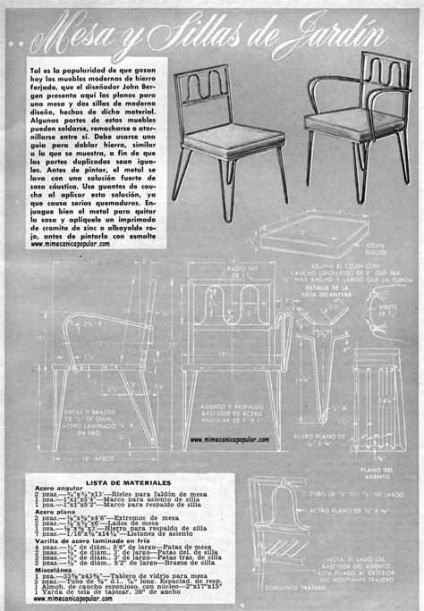 Mi Mec Nica Popular Imgnotas Mesa Sillas Jardin May Bg