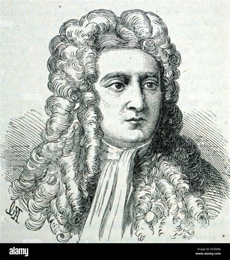 Portrait Of Sir Isaac Newton 1643 1727 An English Mathematician Astronomer And Physicist