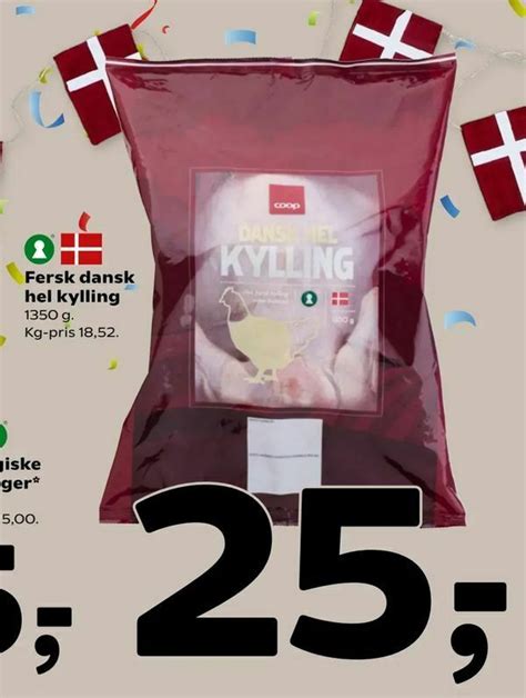 Fersk Dansk Hel Kylling Tilbud Hos Coop 365