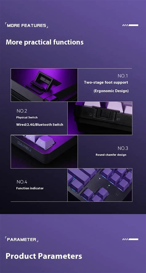 Dareu Ek87 Pro Tri Mode Hot Swap Gasket Mechanical Keyboard Unendingtech