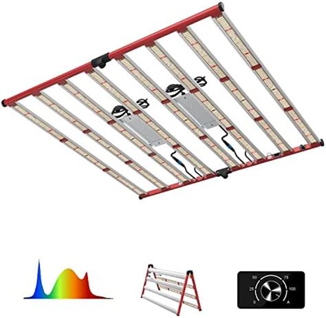 AGLEX Upgraded M800 LED Grow Lights 800W Daisy Chain Foldable