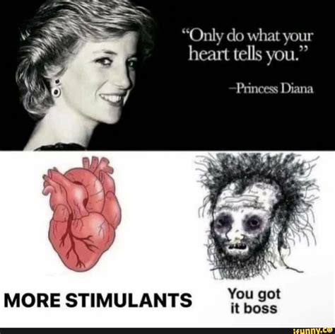 Only Do What Your Heart Tells You Princess Diana MORE STIMULANTS You