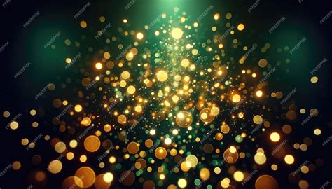 Premium Photo Abstract Golden Bokeh Light Effect Background