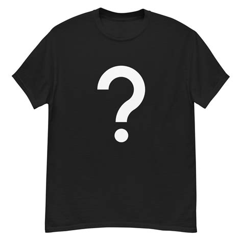 Mens T Shirt Question Mark Etsy