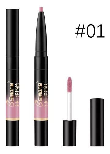Set De Delineador De Labios Y Brillo Labial C Matte Nude 2 Cuotas