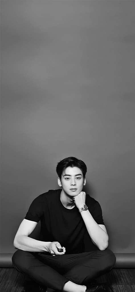 Astro Cha Eun Woo Hd Black And White Wallpaper Gambar Pacar Aktor