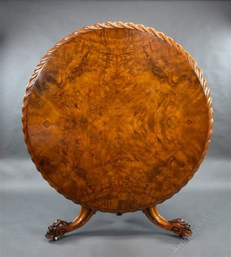 Victorian Burr Walnut Circular Breakfast Table As A S