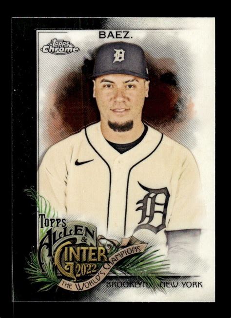 Topps Allen Ginter Chrome Javier Baez Detroit Tigers Ebay