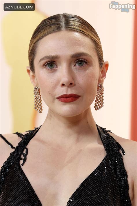 Elizabeth Olsen Sexy Shows Off Her Hot Nipples At The 95th Annual Academy Awards In Los Angeles