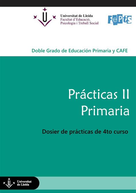 Pdf Pr Cticas Ii Primaria Programa De Pr Cticas Anexo