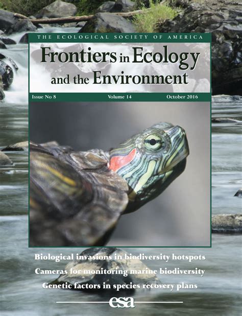 Frontiers In Ecology And The Environment Vol No