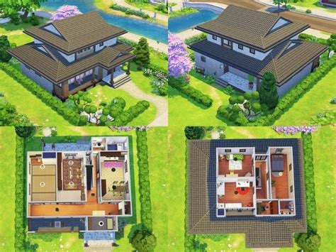 Japanese House - The Sims 4 Catalog | Japanese house, Sims house plans, Sims 4 japanese house