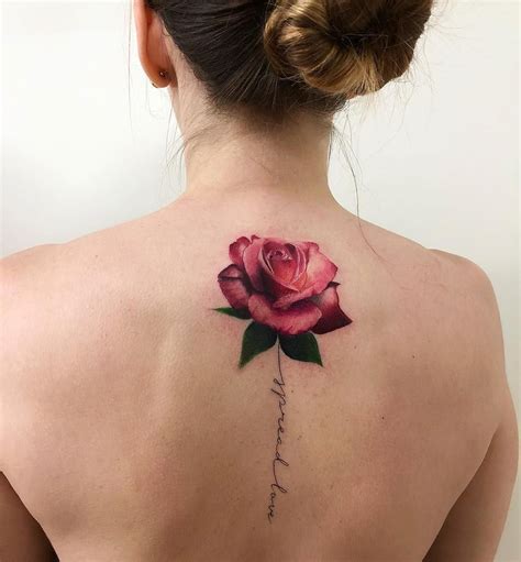 Beautiful Rose Spine Tattoo Tattoo Artist Lcjunior Juninho