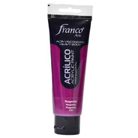 ACRILICO PROFESIONAL FRANCO X100 ML MAGENTA Papeleriaeditorialzapata