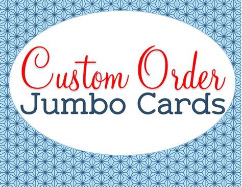 Custom Jumbo Sized Card Any Occasion Extra Large Unique A4 Greeting