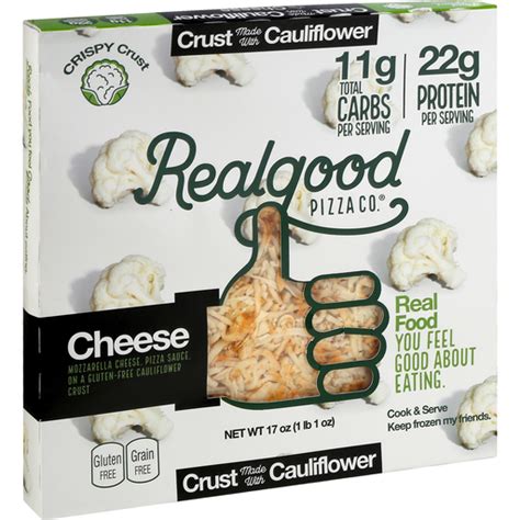 Real Good Pizza Co Pizza Cheese Frozen Foods Donelans Supermarkets