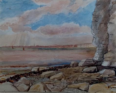 Bridlington Quay Aug 27 1875 From South Landing Place Flamborough