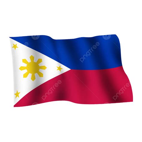 Philippines Waving A Flag On Transparent Background, Philippines Flag ...