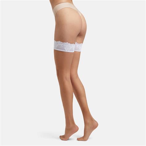 Wolford Nude Lace Stay Up Siluette No