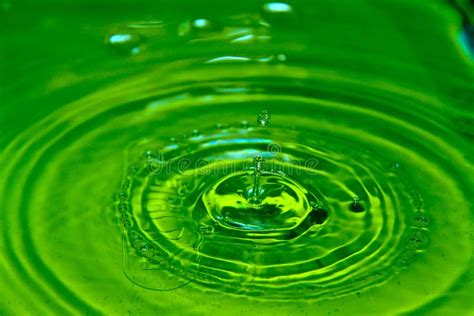 Green Water Drop Stock Image Image Of Drop Motion Background 44763609