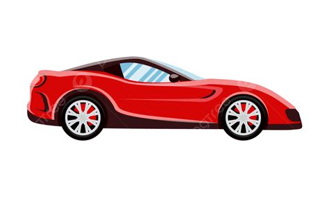 Red Car Sports Transportation Image Vector, Car, Sports Car, Red PNG ...