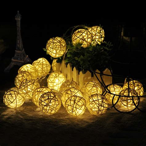 Rattan Ball String Light | HomeAdore Shop