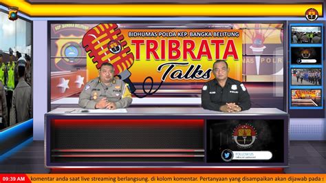 Live Tribrata Talks Operasi Keselamatan Menumbing Youtube