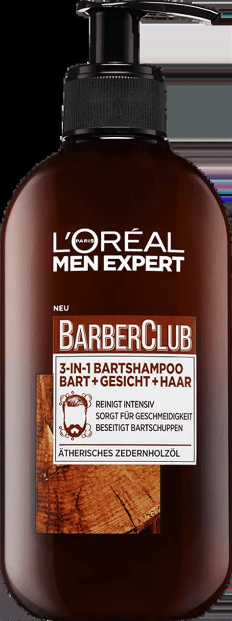 L ORÉAL PARIS MEN EXPERT BARBER CLUB 3 in 1 Bartshampoo Bart Gesicht