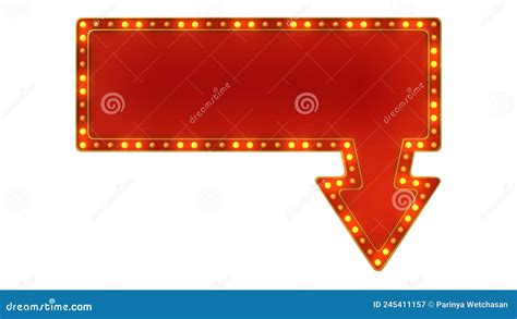 Red Marquee Light Board Sign Retro On White Background Stock Video