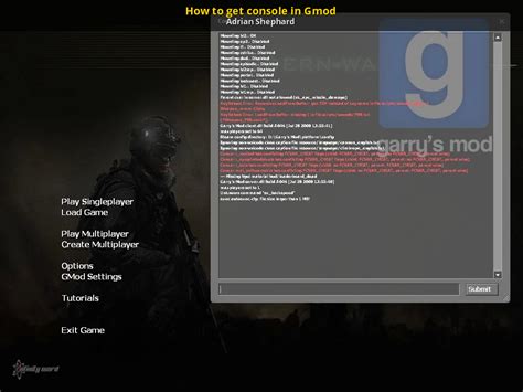 How To Get Console In Gmod Garrys Mod Tutorials