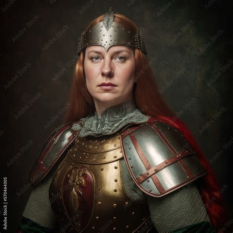 Hellenic Germanic Saxon Warrior Woman Ai Generated Portrait Of A Viking Saxon Warrior Queen