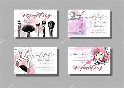 Makeup artists business cards | Makeup artist business cards — Stock Vector © Galina72 #122946672