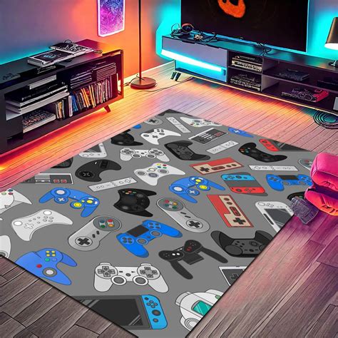 Game Console Ruggamer Ruggame Room Rugplay Room Decorarea Rug